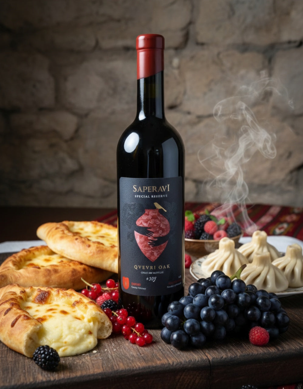 2023 Saperavi OAK Napheri Winery 700 Fl. Jahresproduktion