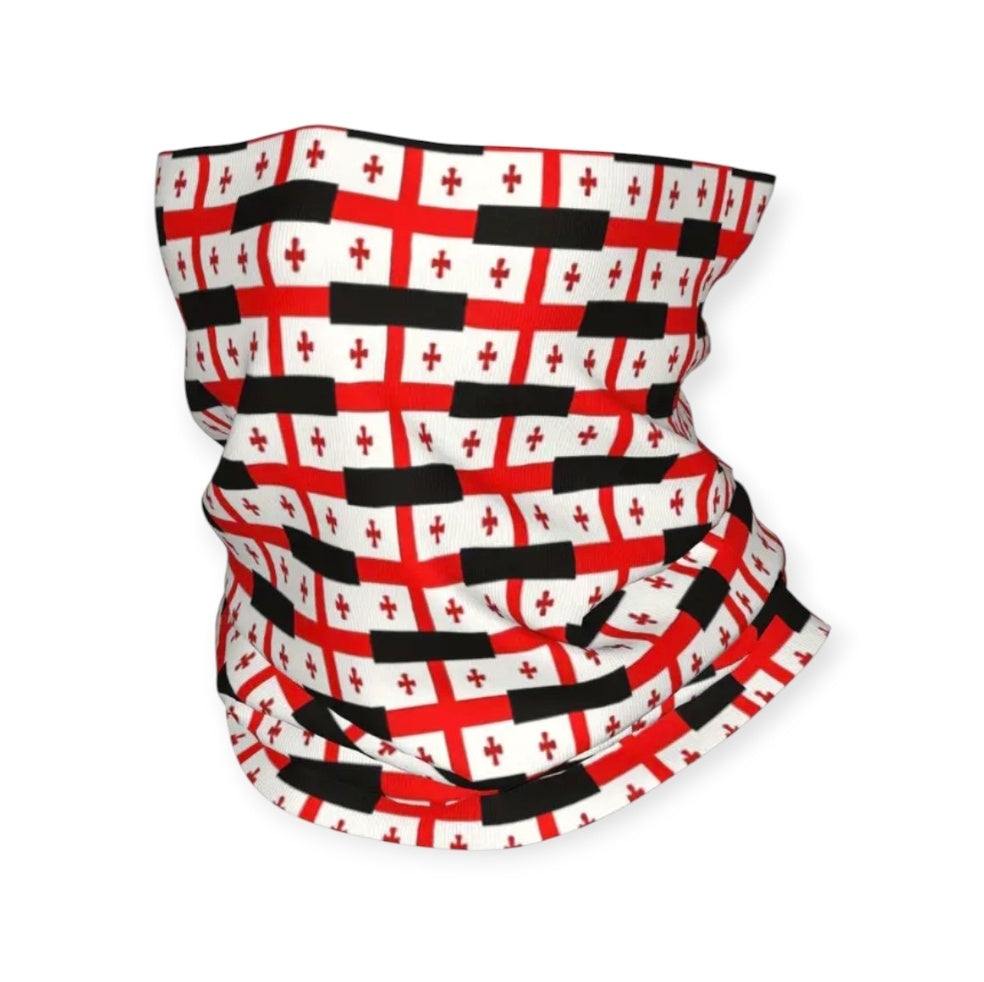 Umhüllungsschal mit georgischen Flaggenmotiven – Stilvoll. Weich. Patriotisch.